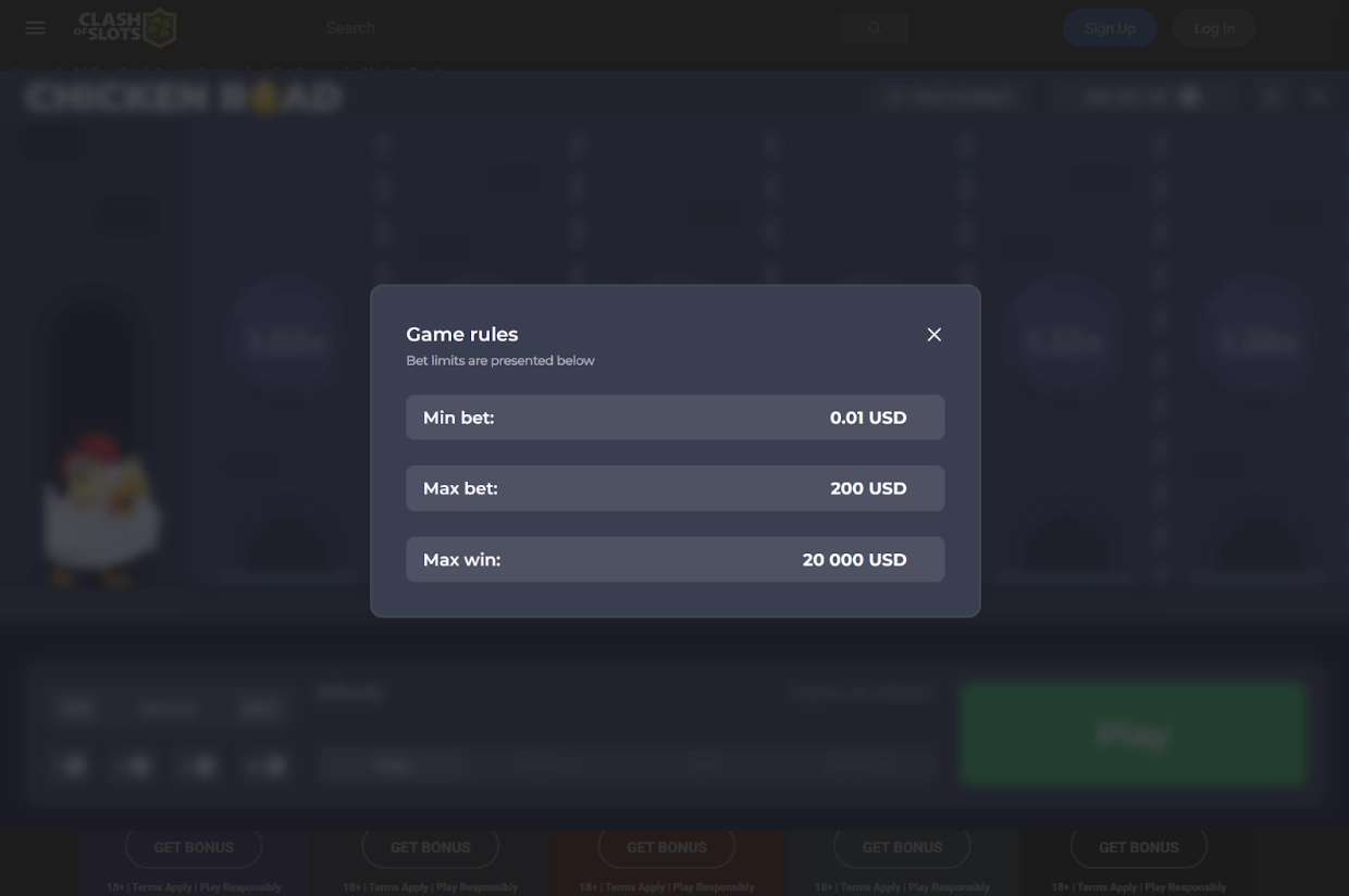Chicken Road Betting Rules